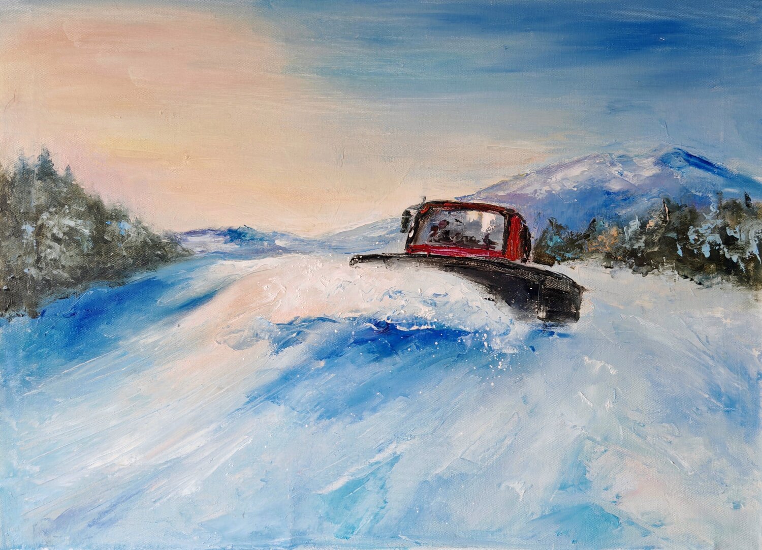 Ratrak Galina Kolomenskaya Original painting for sale