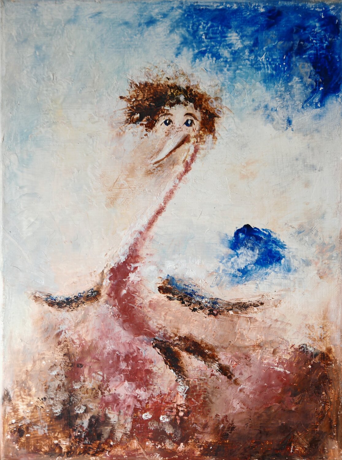 The Little Bird Galina Kolomenskaya Original painting for sale