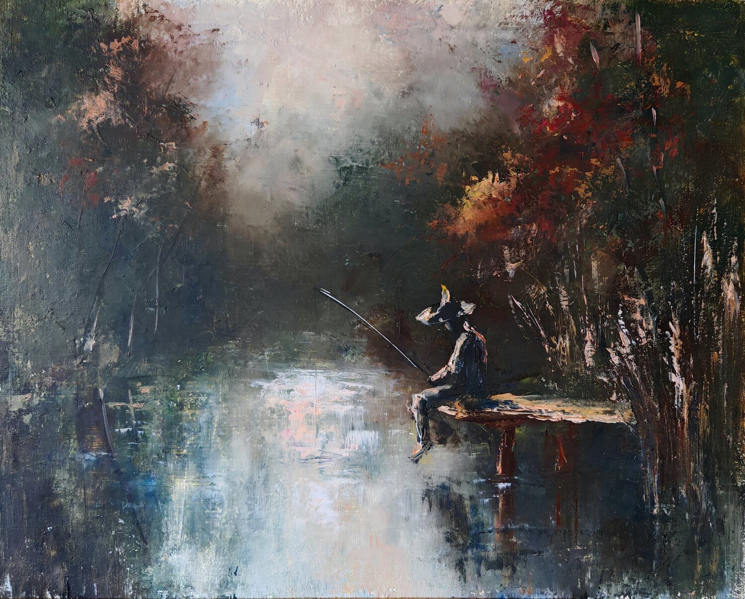 At Early Dawn Galina Kolomenskaya Original painting for sale