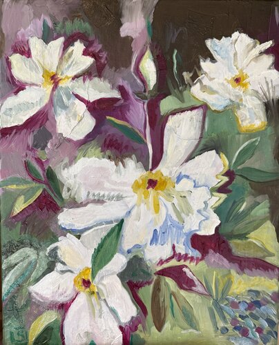 Les fleurs de Suzy by LAURE SAIGNE, Painting for Sale on Select