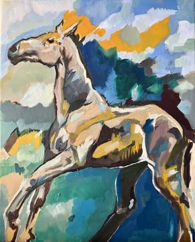 Instinct by LAURE SAIGNE, Painting for Sale on Select
