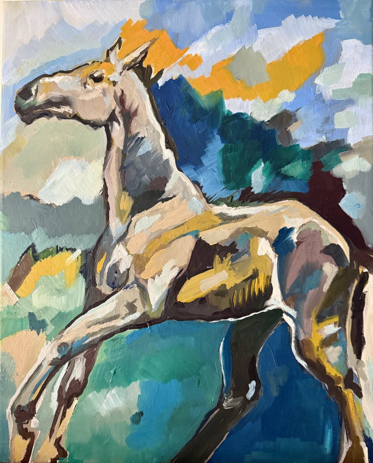 Instinct LAURE SAIGNE Original painting for sale