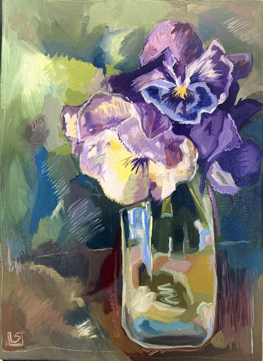 Ce qu'il reste d'une pensée LAURE SAIGNE Original painting for sale