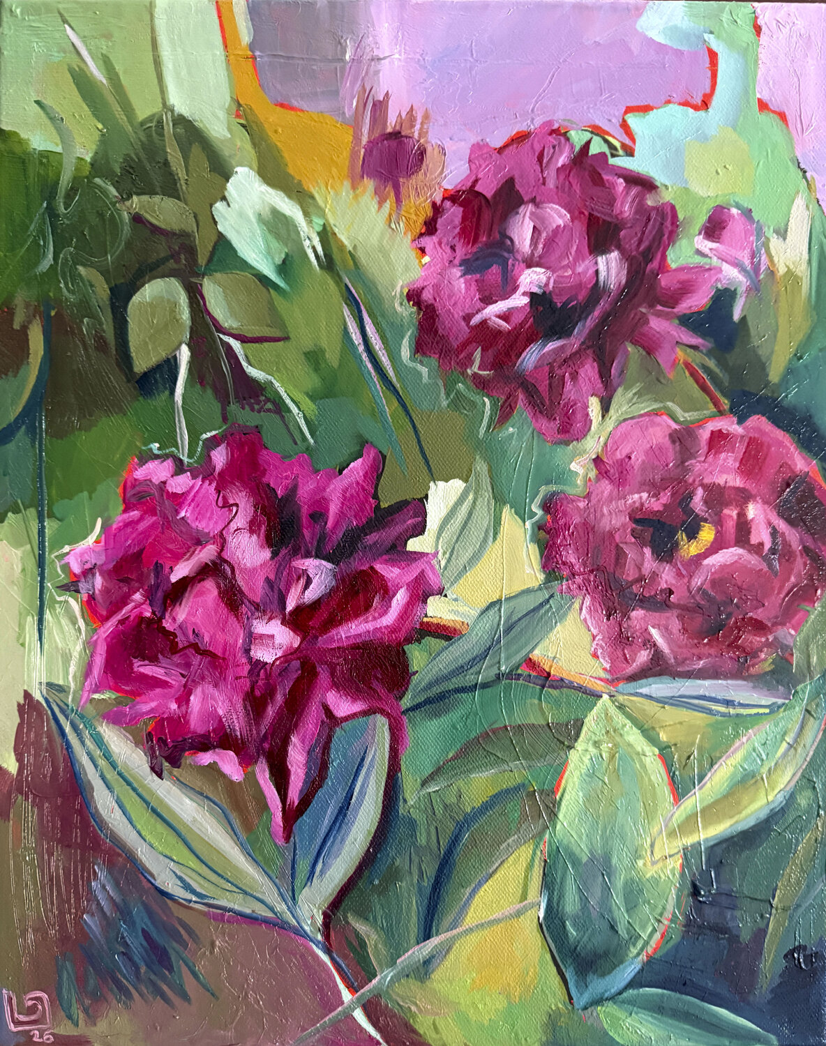 Se souvenir du Printemps LAURE SAIGNE Original painting for sale