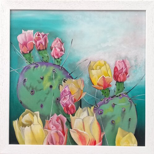 Opuntia Violacea by Morena Caliendo, Painting for Sale on Select