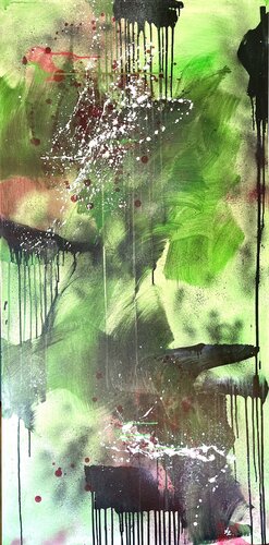 Die Kraft des Grünen by Ajten Ramadani, Painting for Sale on Select