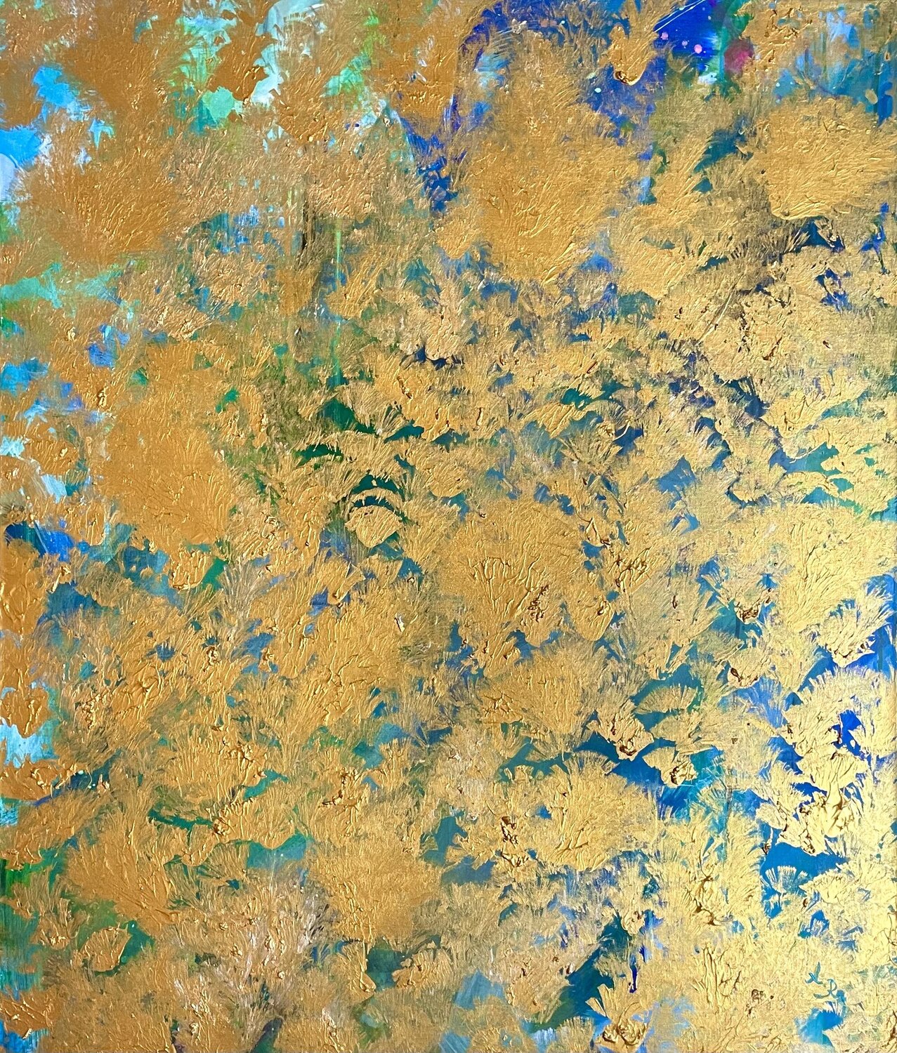 Secret garden Ajten Ramadani Original painting for sale