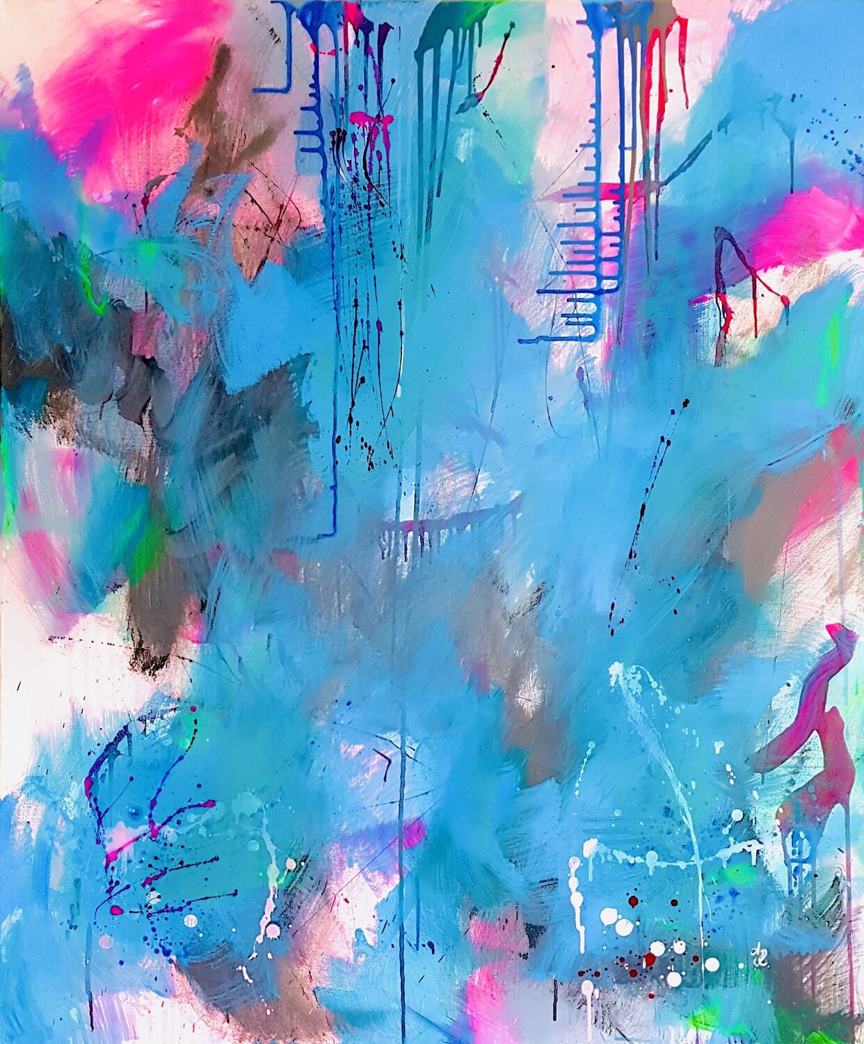 Frida's Turbulent Life Ajten Ramadani Original painting for sale