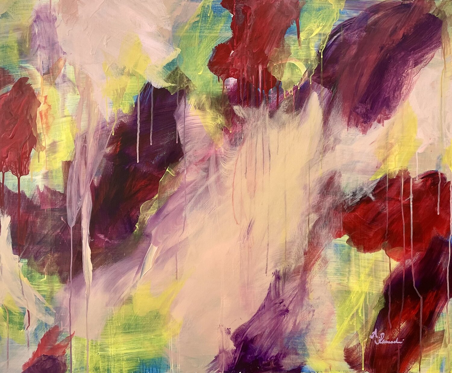 Der rote Turmalin Ajten Ramadani Original painting for sale