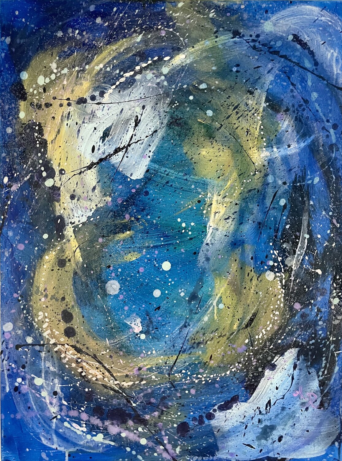 Galaxie II Ajten Ramadani Original painting for sale