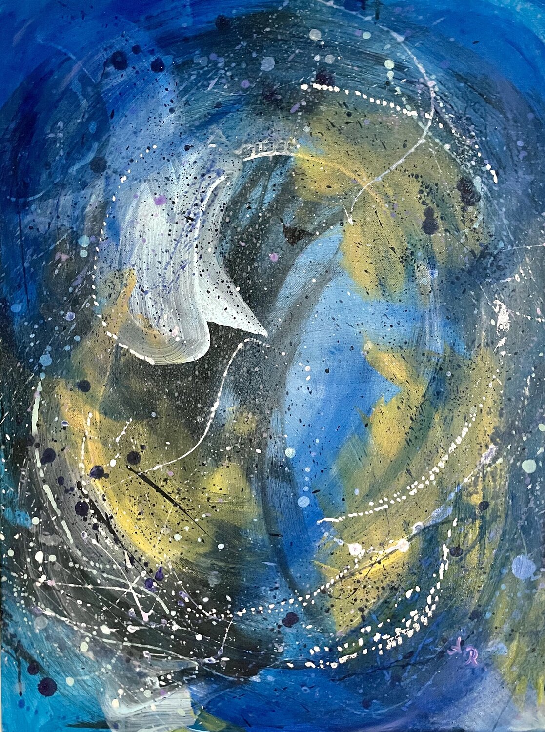 Galaxie III Ajten Ramadani Original painting for sale