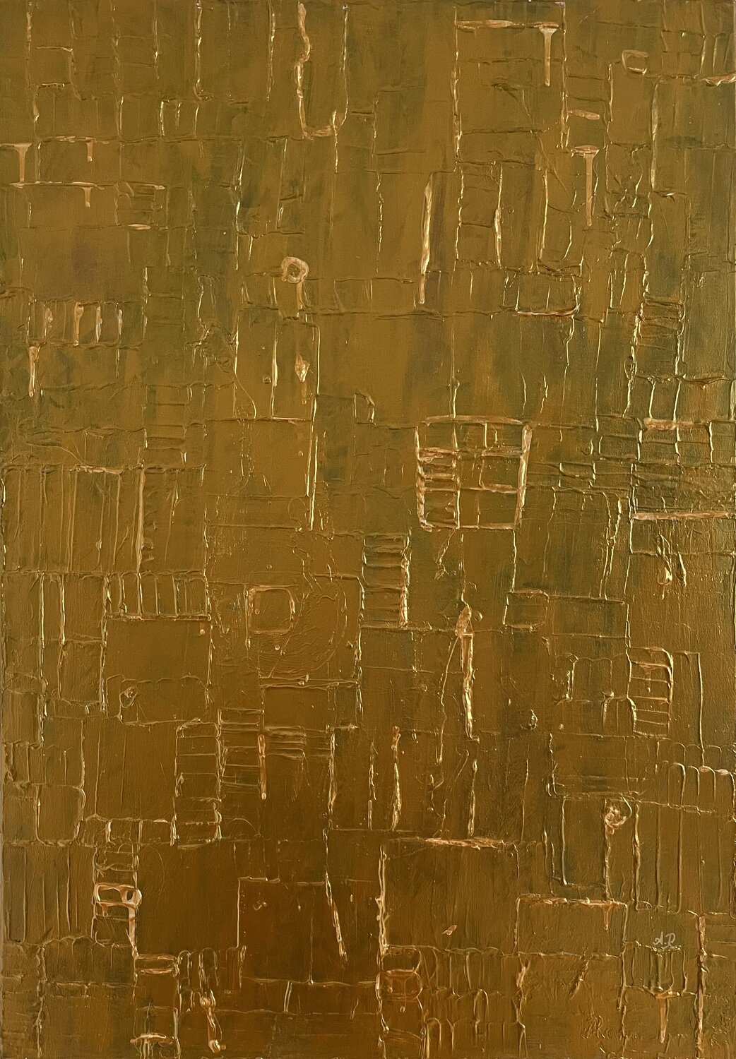 Goldfieber II Ajten Ramadani Original painting for sale
