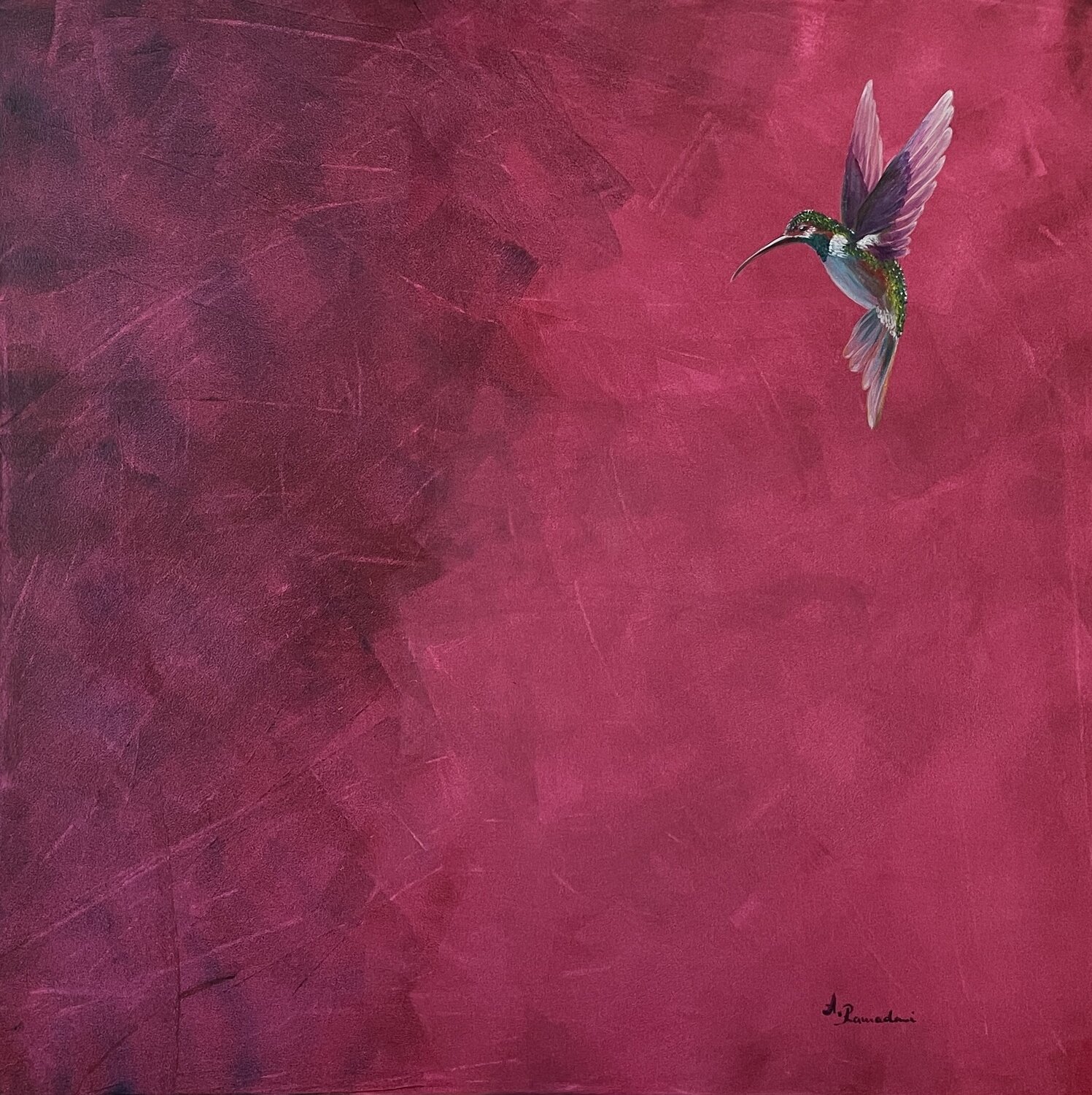 Kolibri Ajten Ramadani Original painting for sale