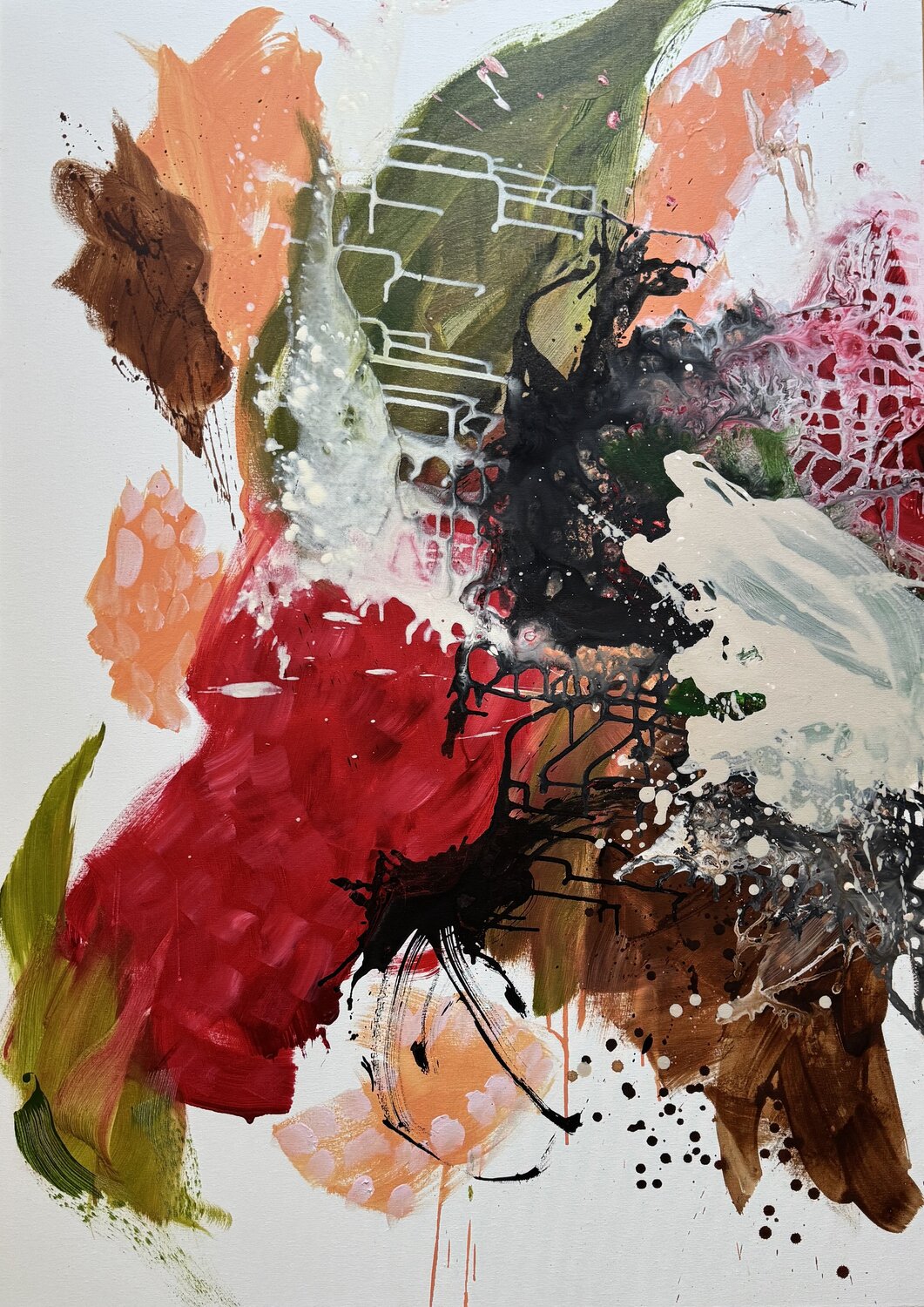 Flora im Wandel Ajten Ramadani Original painting for sale