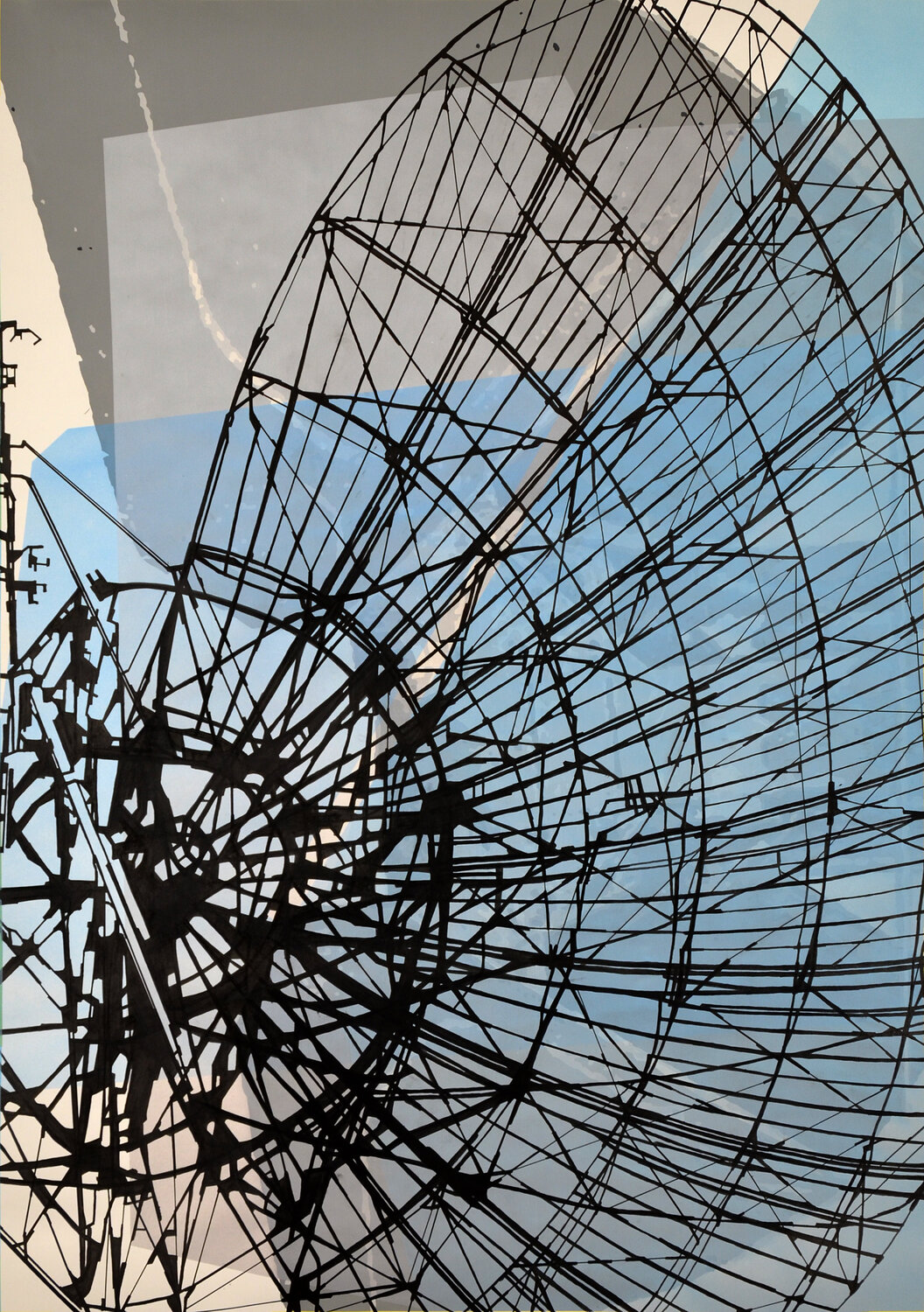 Satellite Kathrin Sehl Original painting for sale