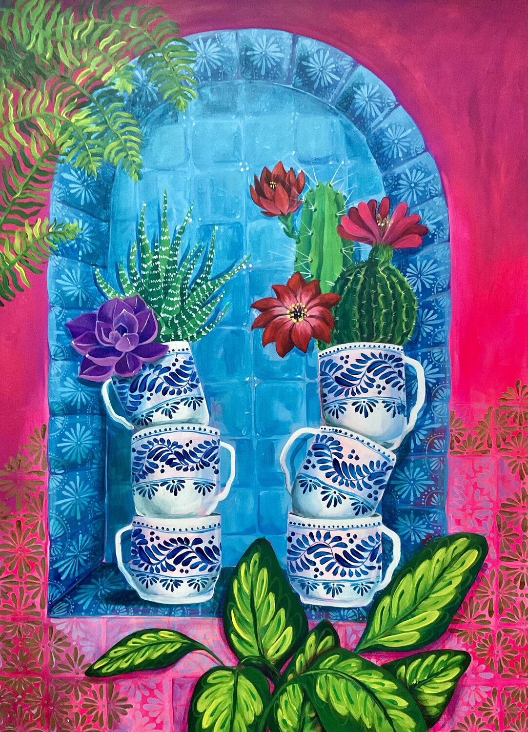~ Tácitas de café ~ Ceci Loel Original painting for sale