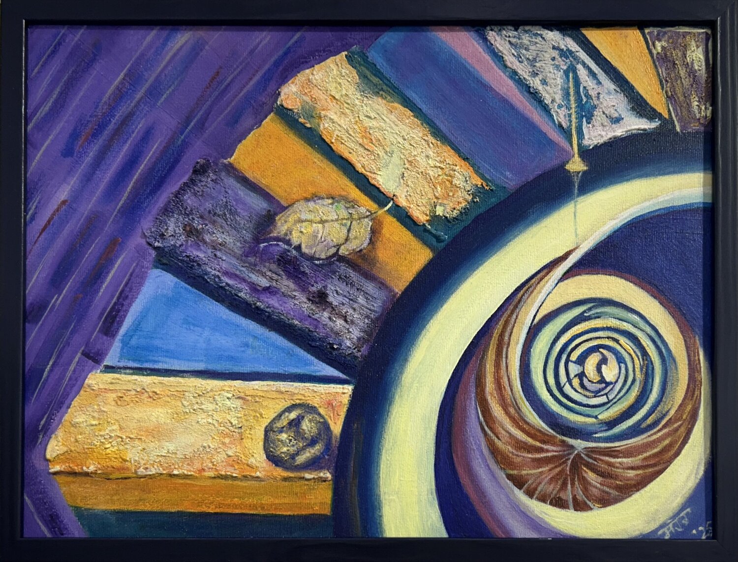 Trace Imprint Sandra Poikane Original painting for sale