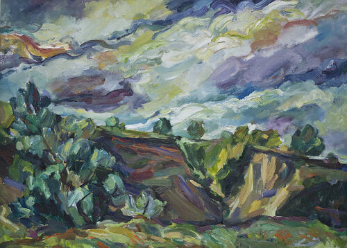 Before the storm by Florina Breazu, Painting for Sale on Select