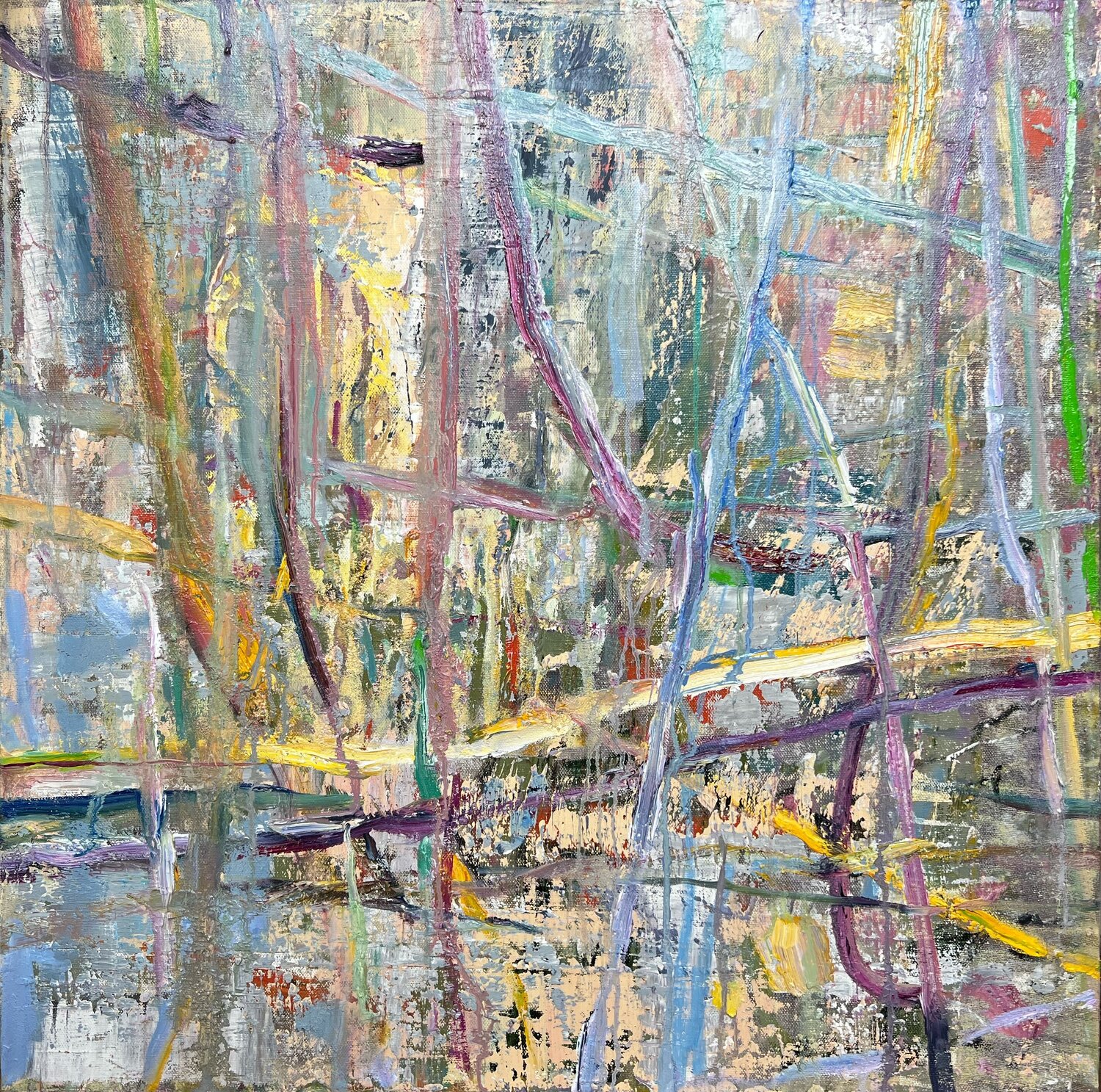 Strings II Florina Breazu Original painting for sale