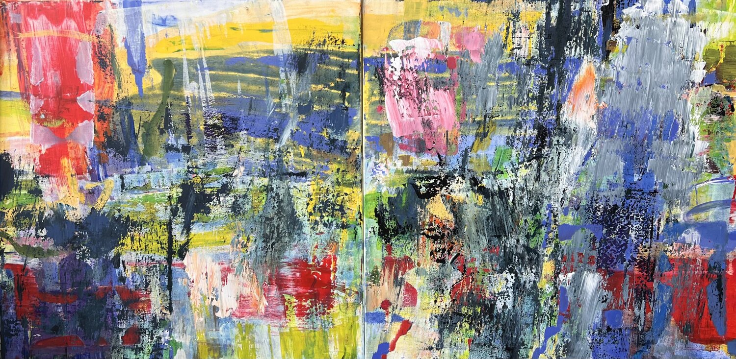 Levitation/ Gravity Florina Breazu Original painting for sale