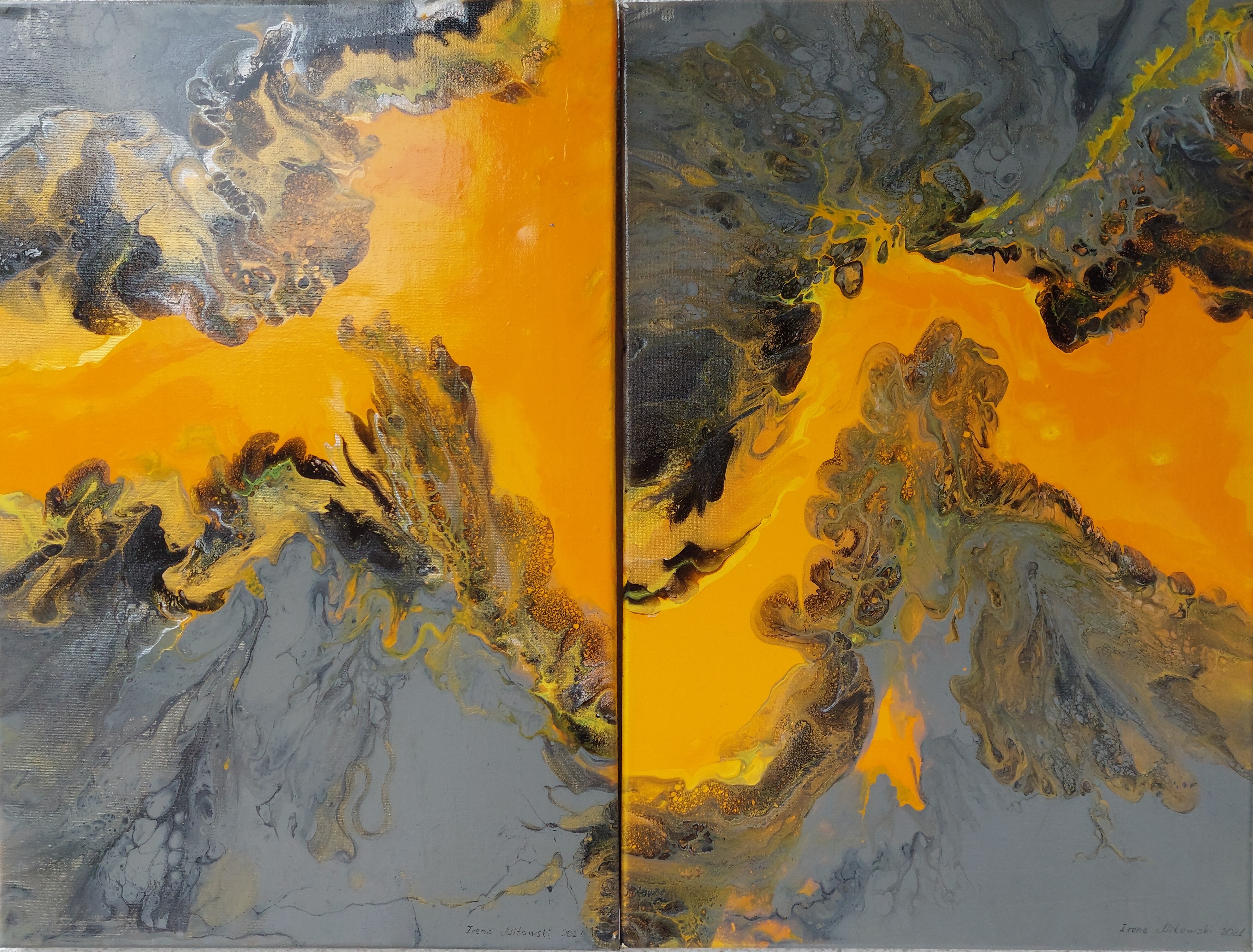 Diptychon  " Harmonie des Chaos"