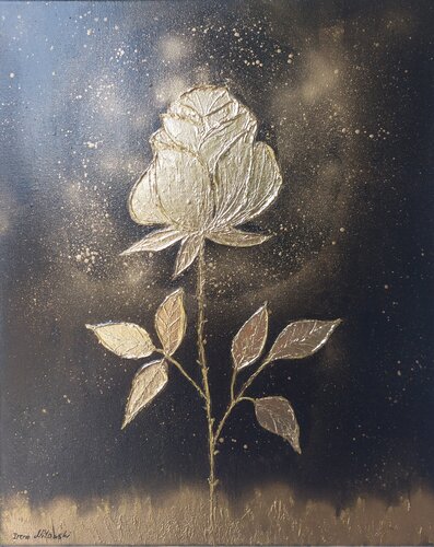Goldene Rose by Irene Mitawski, Painting for Sale on Select