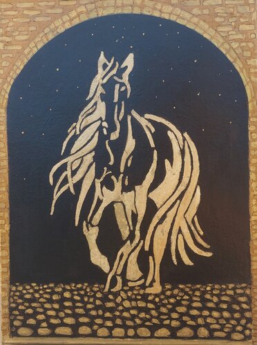 Jahr des Pferdes by Irene Mitawski, Painting for Sale on Select