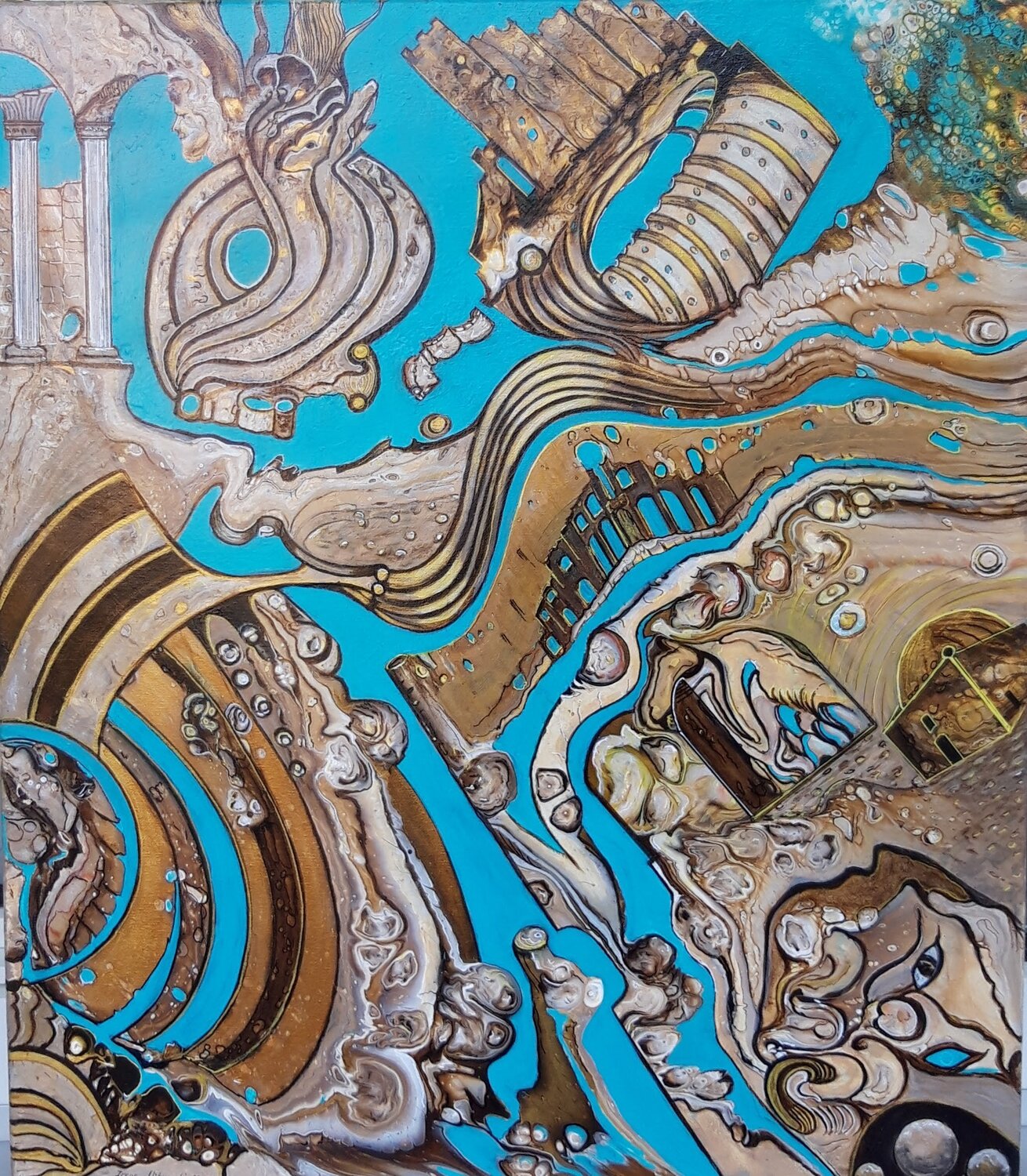 Atlantis Irene Mitawski Original painting for sale