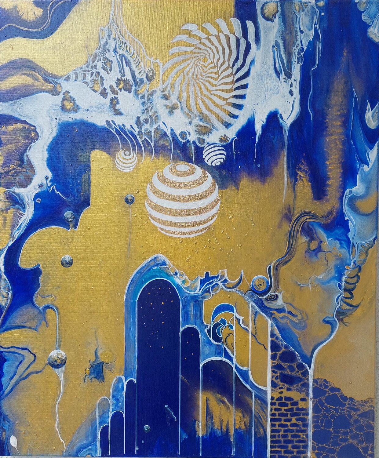 Nordliches Misterium Irene Mitawski Original painting for sale