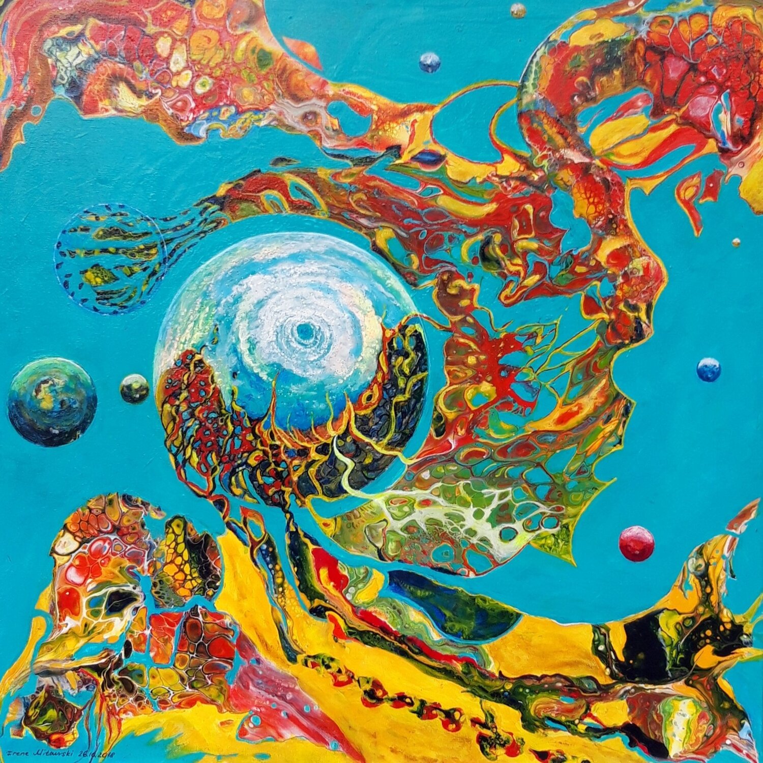Verborgene Dimension Irene Mitawski Original painting for sale