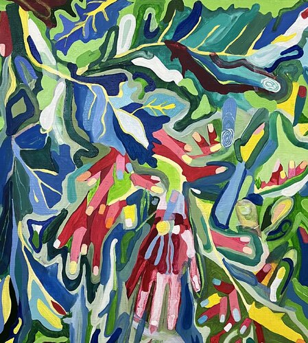 Grape fingers by Aleksey Ovsyannikov, Painting for Sale on Select