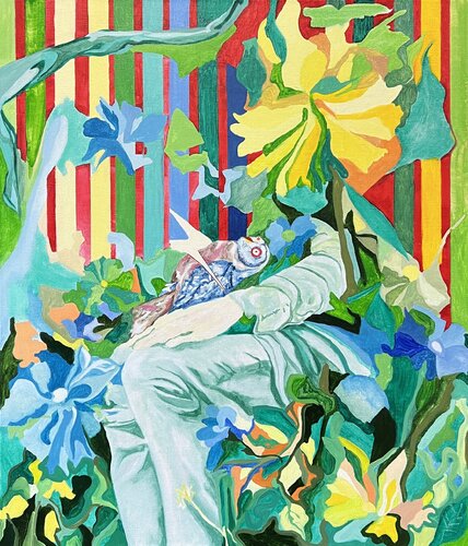 Merging with nature by Aleksey Ovsyannikov, Painting for Sale on Select