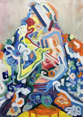 I had long since forgotten what she looked like , maybe so..... by Aleksey Ovsyannikov, Painting for Sale on Select