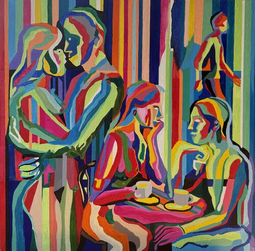 Sketches of an elusive canvas by Алексей Овсянников, Painting for Sale on Select