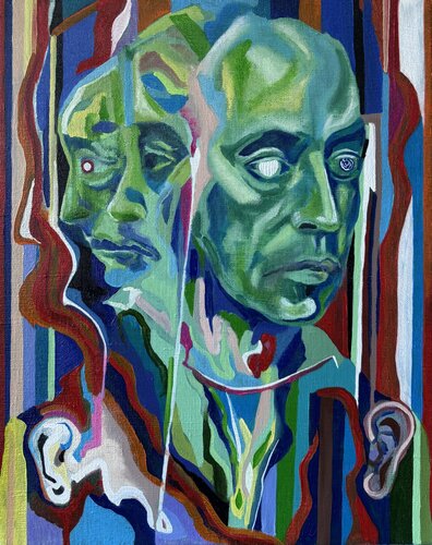 Layers of Identity by Алексей Овсянников, Painting for Sale on Select
