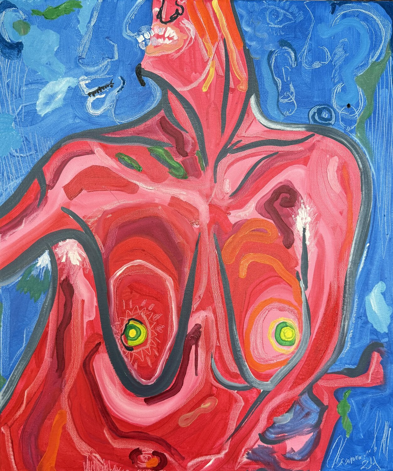 Ethereal Discomfort Aleksey Ovsyannikov Original painting for sale