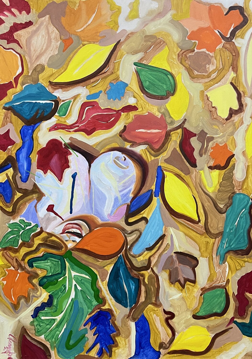 You need to wait until the fallen leaves are removed Aleksey Ovsyannikov Original painting for sale