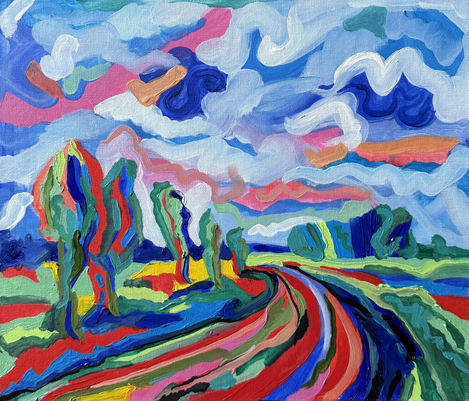A Safe Turn Aleksey Ovsyannikov Original painting for sale