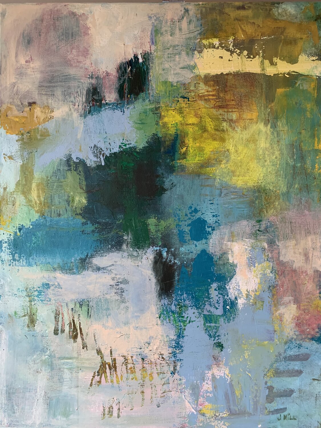 Everything belongs together though it’s separated IIII Josefin Hill Original painting for sale