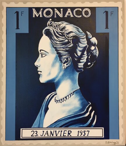 „Princesse Grace de Monaco by Reiner Stening, Painting for Sale on Select