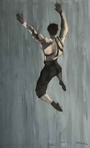 Der Sprung by Reiner Stening, Painting for Sale on Select