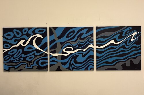 „Im Fluss“ by Reiner Stening, Painting for Sale on Select