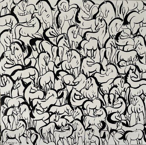 „Hommage an Franc Marc“ by Reiner Stening, Painting for Sale on Select