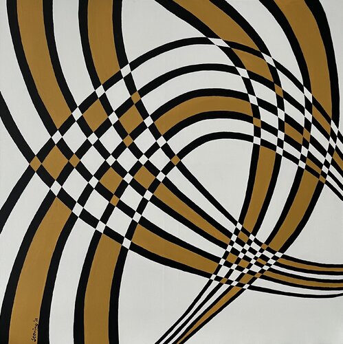 „OpArt 2“ by Reiner Stening, Painting for Sale on Select