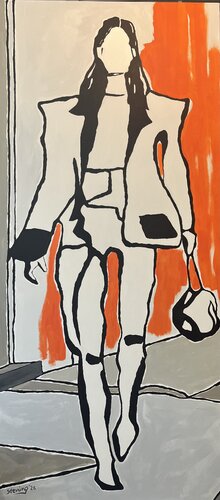 „flüchtige Begegnung 4“ by Reiner Stening, Painting for Sale on Select
