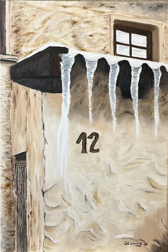 „Haus Nr. 10 von Reiner Stening, Malerei kaufen auf Select