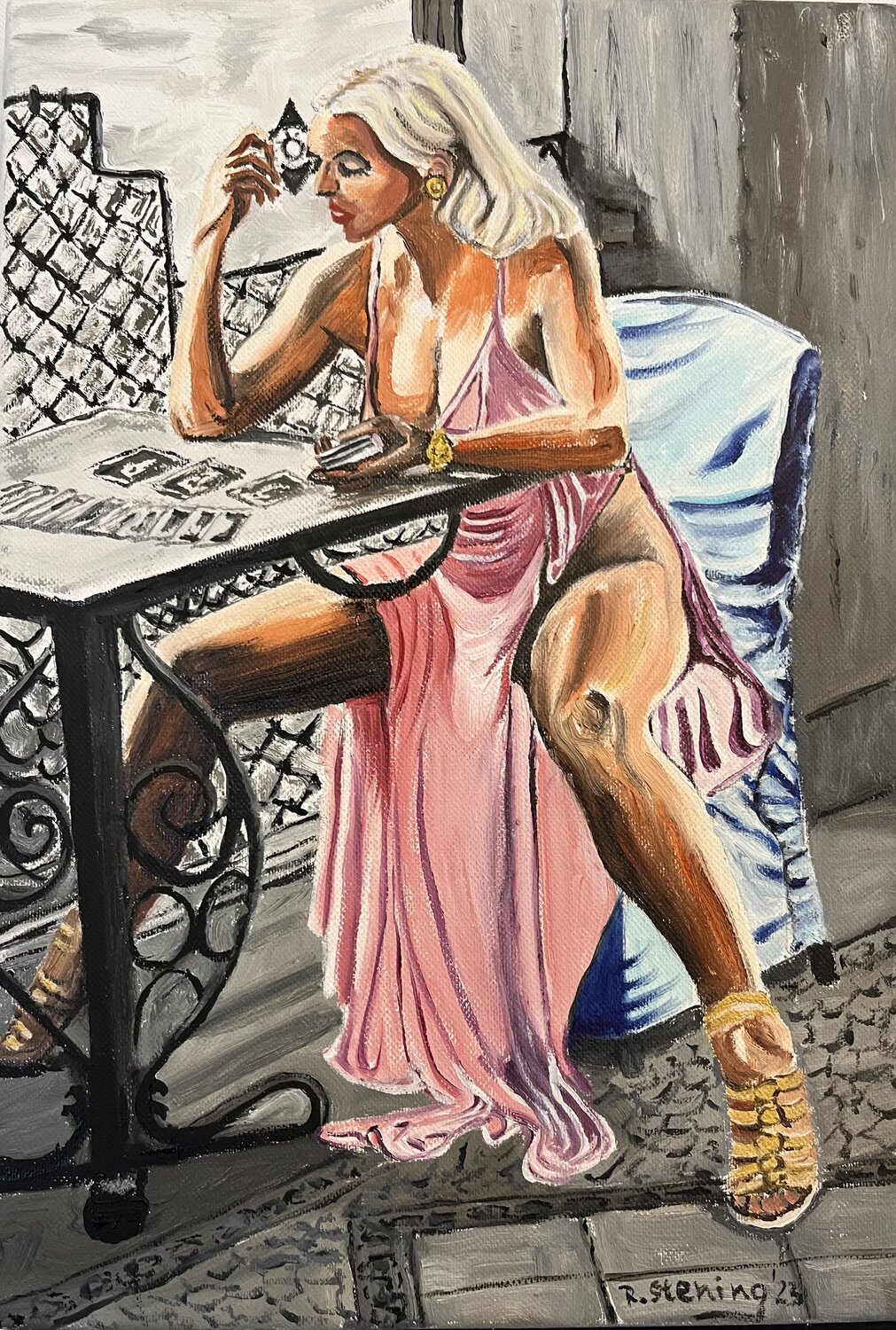Patience Reiner Stening Original painting for sale