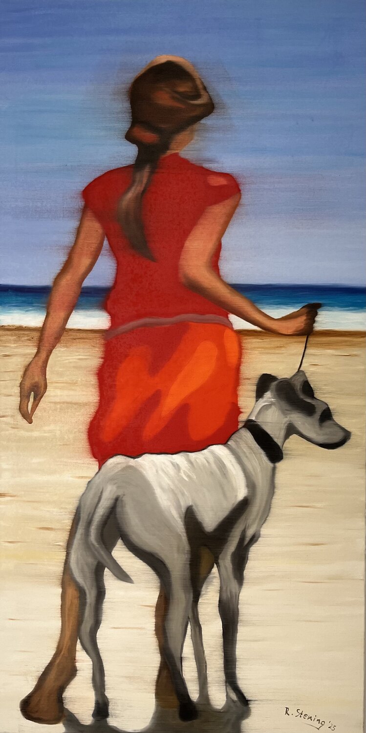 „flüchtige Begegnung 3“ Reiner Stening Original painting for sale