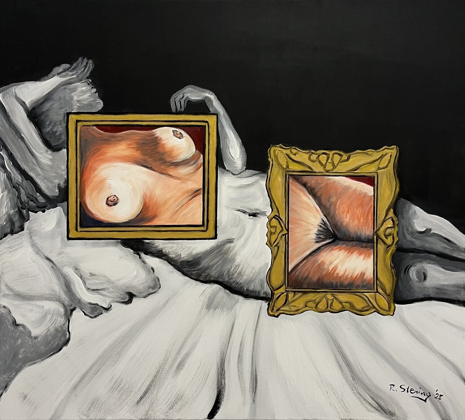 „Reduziert“ Reiner Stening Original painting for sale