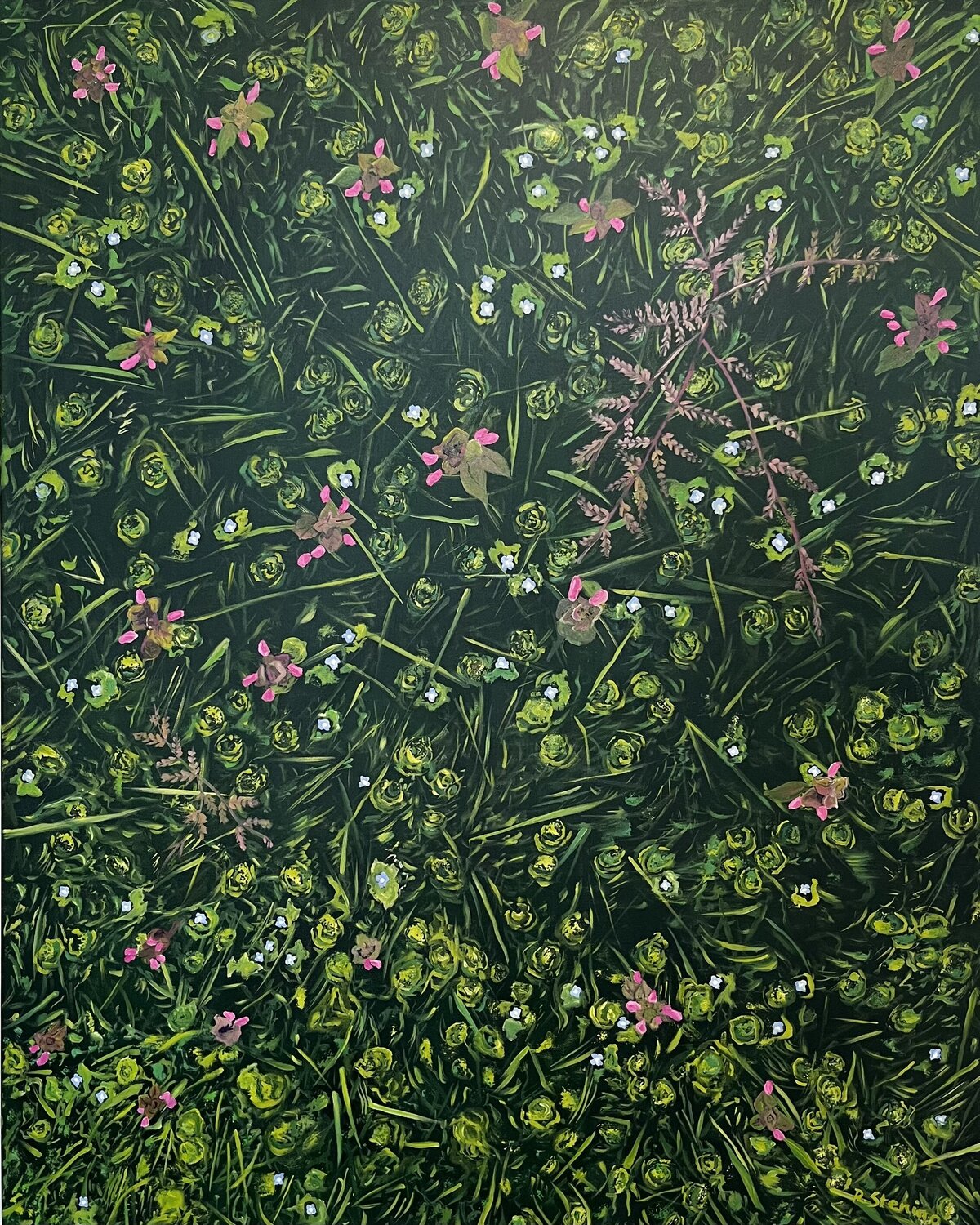 „Frühlingswiese“ Reiner Stening Original painting for sale